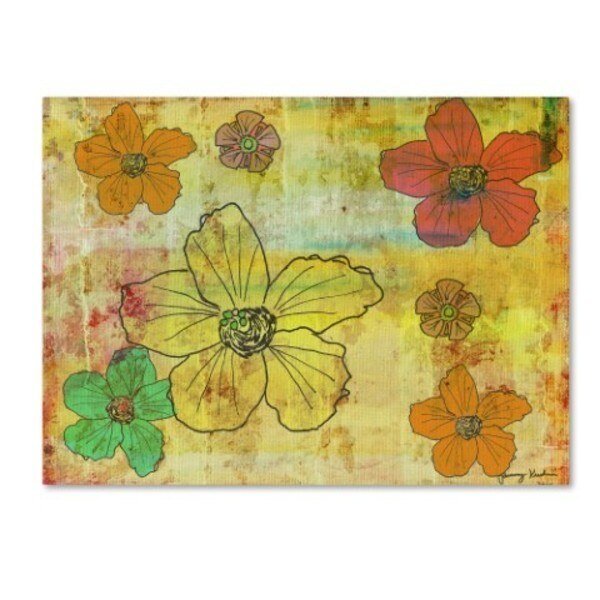 Tammy Kushnir 'Flowers 1' Canvas Art, 35x47, Trademark Fine Art, Mfr#: ALI11159-C3547GG
